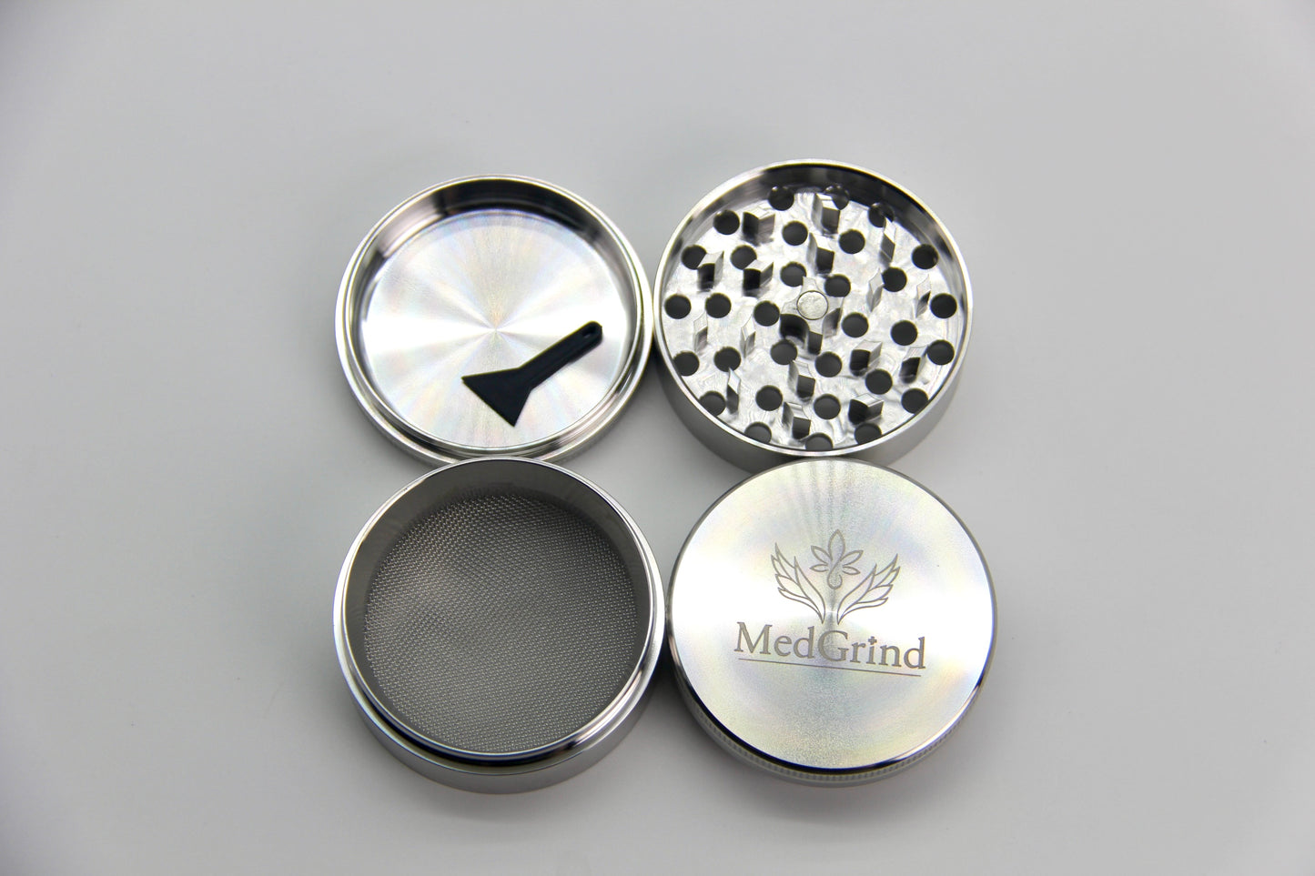 MedGrind Premium Edelstahl Grinder mit Gravur