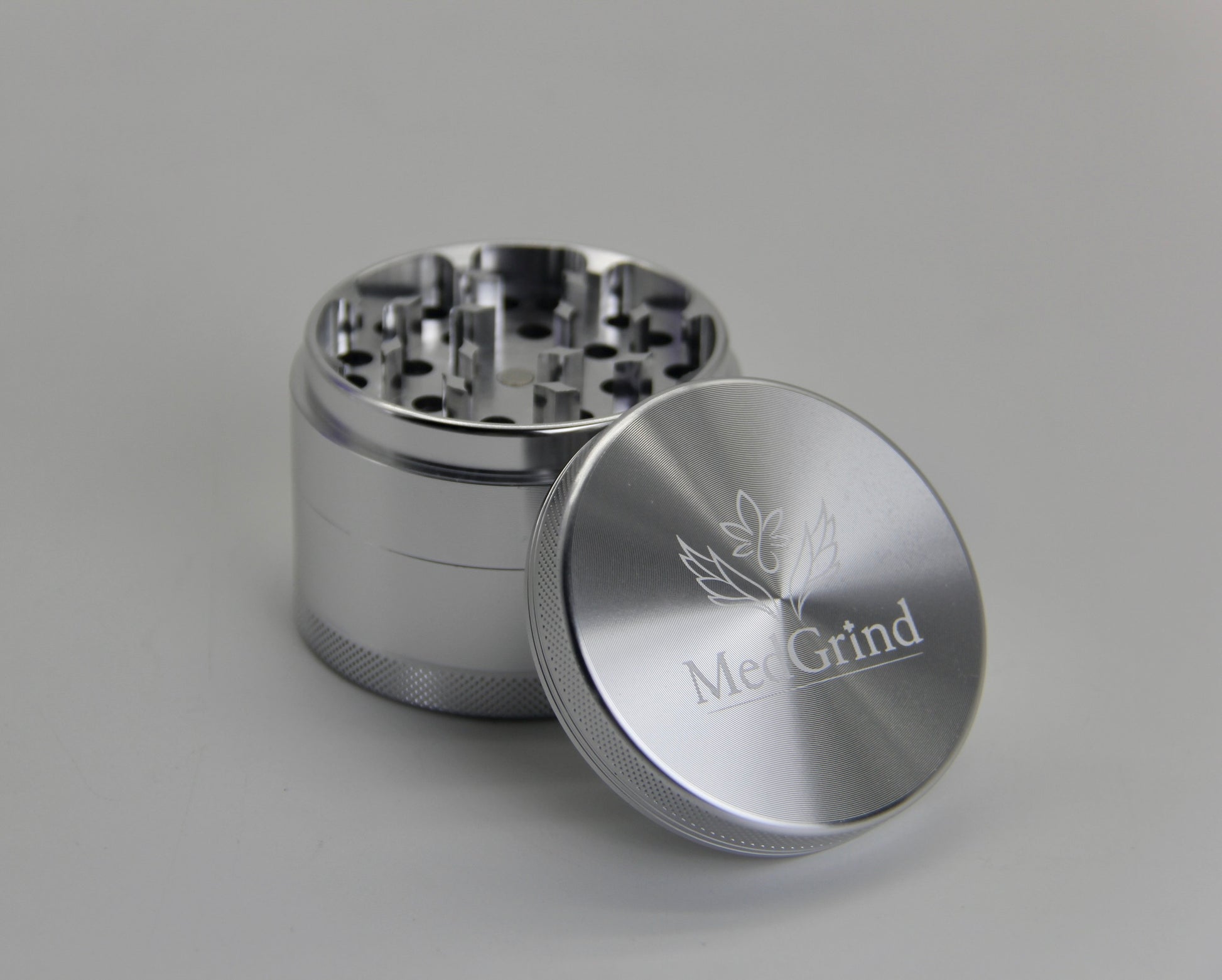 Medizinischer Edelstahl Grinder mit PZN, geeignet für Apotheken und den professionellen Einsatz